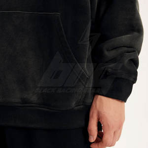 Basics Made in Pakistan Sudaderas con capucha de lana informal de invierno sólido para hombres Servicio OEM Último diseño - Product Image 6