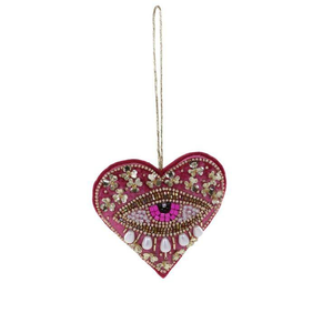 Porte-clés en cuir multi-perles Broderie Sac Charm Porte-clés élégant Charme unique de l'Inde Fait à la main - Product Image 2