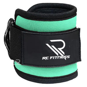 Correas de Tobillo de Cuero Transpirable con Doble Anillo en D, Protección Profesional para Entrenamiento en Gimnasio, Fortalecimiento de Piernas, Estiramiento de Glúteos - Product Image 4