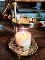 Diffuseur d'aromathérapie à parfum romantique, nouveau porte-bougie chauffe-cire en laiton de qualité supérieure, brûleur d'encens personnalisable