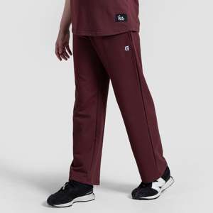 Pantalones de Corduroy GA para Mujer, Transpirables, de Cintura Media, Estilo Casual, Color Borgoña, Talla XL, para Verano y Otoño - Product Image 3