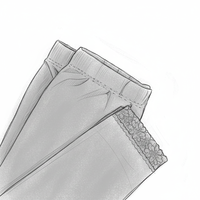Leggings pour filles en gros, style doux, avec bordure en dentelle, mélange polyester/coton, extensible, respirant, personnalisation de la marque disponible, OEM disponible