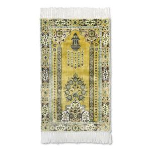 พรมปูละหมาดลายดอกไม้ผ้าแจ็คการ์ดคุณภาพสูง ซักได้ ทันสมัย สำหรับตกแต่งบ้าน มีจำหน่ายสำหรับขายส่งจากอินเดีย - Product Image 3