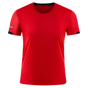 Camiseta de gimnasio de verano, camiseta de secado rápido con estampado personalizado, técnica de lavado ácido bordado, de manga corta Camiseta deportiva, Letra de Fitness - Product Image 5