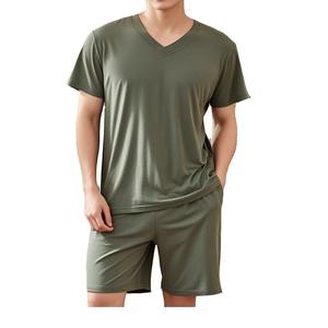 Conjunto de Camisetas Personalizadas para hombre con precios al por mayor, conjunto de ropa deportiva informal a la moda con letras para hombre, conjunto de camisetas y pantalones cortos de BD - Product Image 6