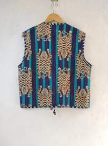 เสื้อโค้ทผ้าฝ้ายทำด้วยมือสำหรับผู้หญิงแจ็คเก็ตฤดูหนาวแบบโบฮีเมียนเปิดด้านหน้าสไตล์สัตว์เทคนิคซักแล้วของขวัญแบบลำลอง - Product Image 5