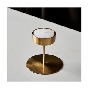 Stocked 2024 Affordable Price Metal Single Candle Stand Classic <b>Tealight</b> Candle Holder in Customized Sizes Styles and Metals - Product Image 3