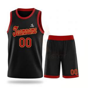Conjuntos de Uniformes de Baloncesto Transpirables de Alto Impacto, Último Diseño, 100% Poliéster, Logotipo Personalizado, Servicios OEM, Personalizable - Product Image 1