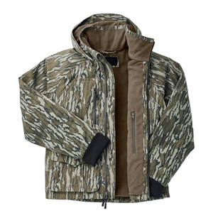 Veste Anorak d'hiver pour hommes de grande taille imperméable à l'eau pour la chasse en plein air avec logo personnalisé caractéristique respirante - Product Image 1