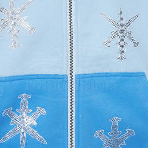 High Quality Basics Men <b>Rhinestone</b> <b>Hoodies</b> Apparel Clothing Zipper-Up Men <b>Rhinestone</b> <b>Hoodies</b> - Product Image 6