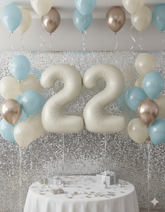 Ballons en aluminium en forme de lettres blanches de 100 cm pour décorations d'événements (anniversaires, Halloween) - Vente en gros - Product Image 2
