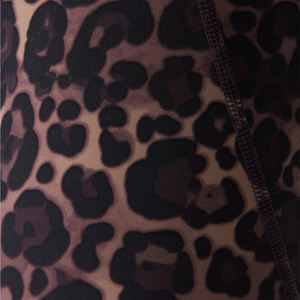 กางเกงขาสั้นไบเกอร์เอวสูงของแท้พิมพ์ลายเสือดาวสำหรับผู้หญิงเลกกิ้งออกกำลังกายเล่นฟิตเนสเล่นโยคะออกกำลังกาย - Product Image 5