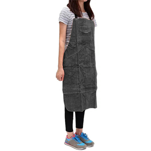 2025 nouveaux tabliers de soudeurs de soudage en peau de vache vêtements de travail de sécurité au travail réutilisables pour vitriers et forgeron couleur noire - Product Image 1