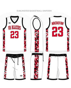 Último Modelo de Camiseta de Baloncesto con Estampado de Estrellas, Venta al por Mayor, el Mejor Uniforme de Baloncesto con Bordado Impreso - Product Image 2