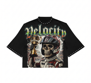 Camiseta 100% algodón para hombre, corte holgado, estampada, camiseta oversize para hombre, 240 GSM, algodón premium, negra, gráfico neón, corte cuadrado. - Product Image 3