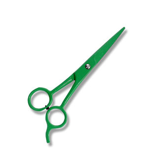 กรรไกรตัดผม กรรไกรตัดผมสีเขียว กรรไกรตัดผมคมพิเศษพร้อมที่วางนิ้วคงที่ - Product Image 2