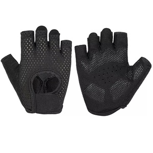 GAF Protection Palm Cross <b>Training</b> Fitness <b>Weight</b> Lifting Grip PU Leather Non-Slip Half Finger Gym <b>Gloves</b> for Workout Wholesale - Product Image 2