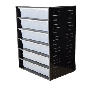 Système de rack pour petits reptiles en PVC de couleur personnalisée, simple, écologique, finition mate, empilable, anti-évasion, facile à nettoyer - Product Image 1