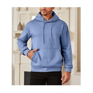 Wholesale Price OEM Service Solid Men's Hoodies 100% Cotton Best of Selling Plus Size Men's Hoodie From Bangladesh Factory - Product Image 3