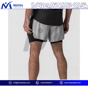Shorts de sport pour hommes de qualité supérieure confortables noirs séchage rapide et légers shorts de fitness respirants motif solide respectueux de l'environnement - Product Image 3
