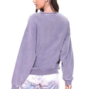 Sudadera Oversize con Cuello Redondo para Mujer, Ropa de Manga Larga, Sudadera de Algodón y Felpa - Product Image 6