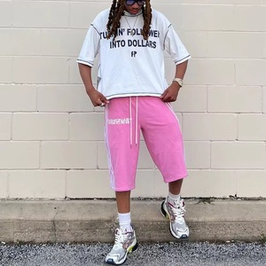 T-shirt surdimensionné Boxy de haute qualité pour hommes 100% coton sérigraphie personnalisée LOGO été T-Shirt à manches courtes - Product Image 5