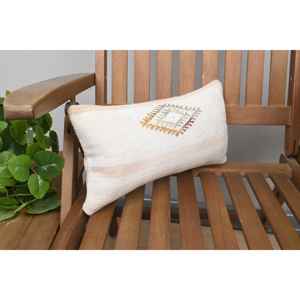 Almohada de lana Kilim Beige de lujo de 8x16 pulgadas, diseño rústico, seda tejida con estampado Floral esponjoso Vintage, ropa de cama portátil - Product Image 2