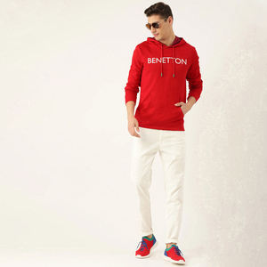 Pull à capuche 100% coton pour hommes Sweat-shirt thermique de haute qualité avec logo personnalisé imprimé respirant et uni à capuche - Product Image 4