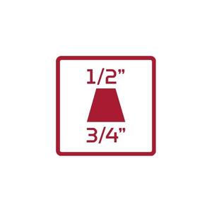 เกโดเร ตัวลดขนาดข้อต่อสี่เหลี่ยม 3/4'' X 1/2'' - Product Image 2