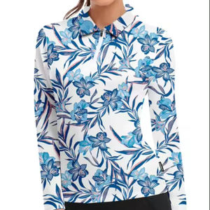 Polos de golf de alta calidad para mujer, poliéster Spandex, Impresión de logotipo, venta al por mayor, logotipo personalizado, diseño gratuito, ropa hecha en Vietnam - Product Image 1