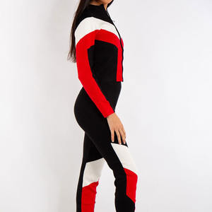 2026เสื้อโค้ทผู้หญิงมีซิปสำหรับฤดูใบไม้ร่วงฤดูหนาวชุดวอร์มผ้าฝ้าย2ชิ้นอบอุ่นชุดวอร์มมีฮู้ดระบายอากาศได้ดีเสื้อผ้าออกกำลังกายในยิม - Product Image 2