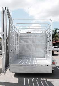 Remolque de Acero para Ganado Porcino, Bovino y Ovino, Remolque para Transporte de Ganado, Remolque con Valla para Granja - Product Image 3