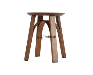 Taburete de madera artesanal único para la decoración moderna del hogar y espacios de boutique Tradebyd - Product Image 4