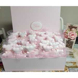 Set di Bomboniere per il Battesimo di Gaia - 35 Pezzi di Scatole Regalo in Metallo e Perle per il Ringraziamento - Product Image 1