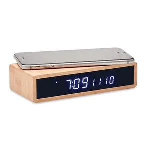 MORO Bamboo Wireless Charger Personalized <b>Desk</b> <b>Set</b> Gadgets - Product Image 5