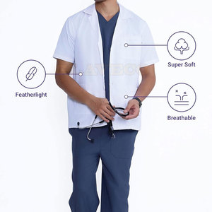 Bata de laboratorio exfoliante ligera de la mejor calidad 2025 Bata de laboratorio de nuevo diseño Bata de laboratorio al por mayor En stock - Product Image 3