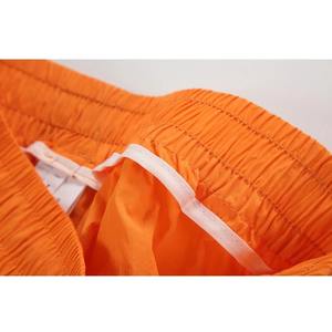 Novedad de verano, pantalones cortos para hombre con letras bordadas, 100% de algodón, Color sólido, sueltos, caramelo Color, pantalones de playa informales para Jóvenes, pantalones cortos para jóvenes - Product Image 4