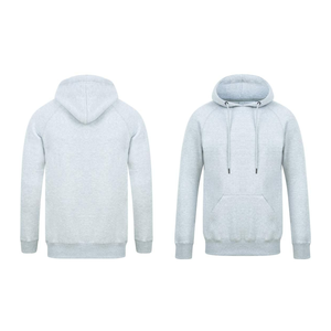 Sweat à capuche pour homme 100% coton molletonné de haute qualité HeavyGSM respirant confortable brodé sweat d'hiver complet solide - Product Image 2