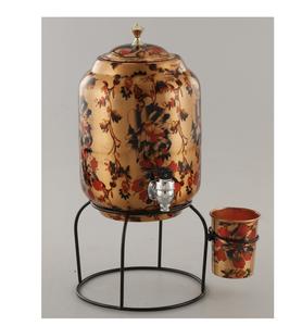 Distributeur de cuivre pur fait à la main en cuivre pur 100% avec couvercle pour le stockage de l'eau potable maison hôtel Restaurant - Product Image 6