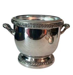 Enfriador de bebidas clásico para bañera de barra de hielo con acabado plateado de estilo tradicional para fiestas, eventos, restaurantes y uso de Bar en casa - Product Image 6