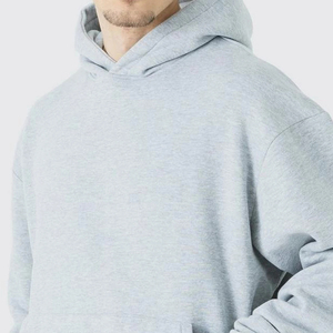 Produits les plus vendus Survêtement pull personnalisé pour hommes Nouvelle arrivée Survêtements pull uni vierge à manches polaires 100% coton - Product Image 6