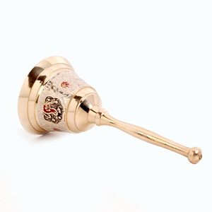 Campana de servicio manual de latón recién llegada-Latón pulido/Puja/Pooja Bell Uso religioso Varios tamaños disponibles - Product Image 5