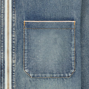 Veste en jean chaude pour homme en gros, service OEM, logo personnalisable sur le devant, vente en gros - Product Image 4