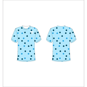เสื้อยืดผู้ชายขายส่งแบบกำหนดเอง ลายจุดสีน้ำเงิน เสื้อยืดกราฟิกคุณภาพสูง Trackstar OEM แบรนด์ส่วนตัว TSI-G05-P0658 - Product Image 1