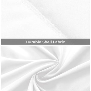 Veste matelassée en toile légère personnalisable, coupe-vent respirant de haute qualité avec fermeture à glissière à col montant pour l'hiver en extérieur - Product Image 6