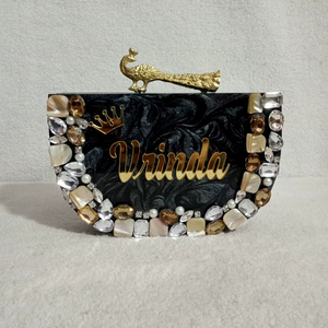 D-Shape Embroidery Resin Clutch Imitation Pearl Gold Plated Vintage <b>Butterfly</b> Solid <b>Charm</b> Necklace Complete Set Women's Wedding - Product Image 1