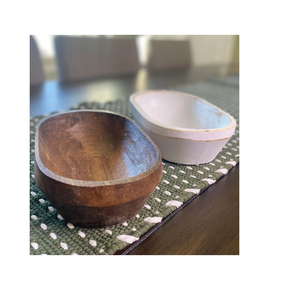 Tazón de madera de mango de la mejor calidad, decoración de mesa de madera Natural para platos de boda para el hogar - Product Image 1