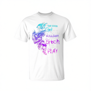 T-Shirt Good Girl Skull, Maglietta Promozionale per Chi Cerca un Cambiamento Rinfrescante e Stanco di Troppe Cianfruglie - Product Image 2