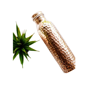 Botella de agua de cobre con diseño único, recipiente de agua martillado de cobre puro, precio competitivo, novedad de 2023 - Product Image 4