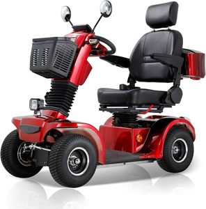 Trottinette Électrique Haut de Gamme pour Adultes et Personnes Âgées, Double Moteur, 4 Roues, Fauteuil Roulant Puissant, 10 Ah, 60 km, Frein à Disque, Mobilité Limitée - Product Image 3